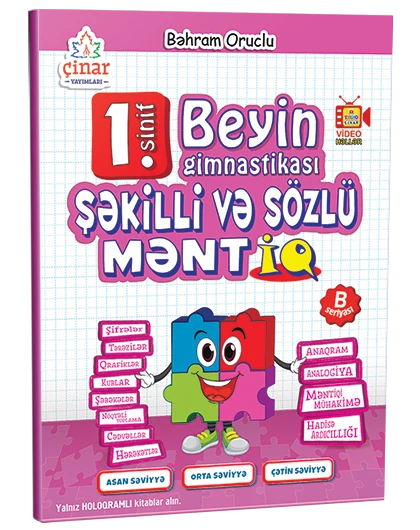 1-ci sinif Beyin Gimnastikası Şəkilli və Sözlü Məntiq