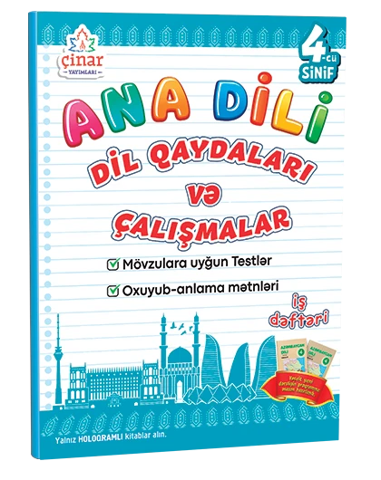 4-cü sinif Ana Dili. Dil qaydaları və Çalışmalar