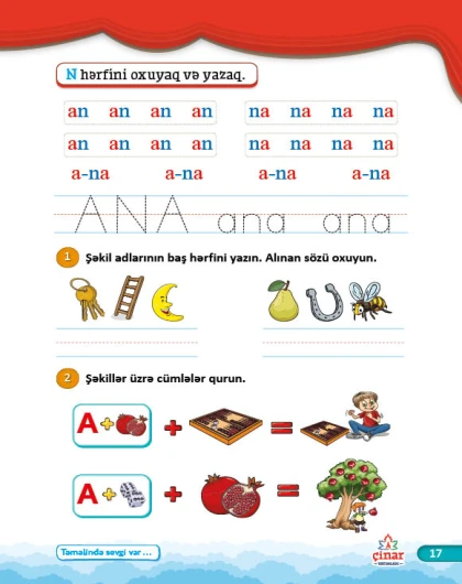 Mən Əlifba Öyrənirəm 4-5 yaş (Bağça uşaqları üçün vəsait)