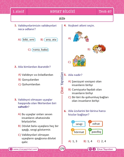 Bütün fənlər mövzu-mövzu SUAL DÜNYASI