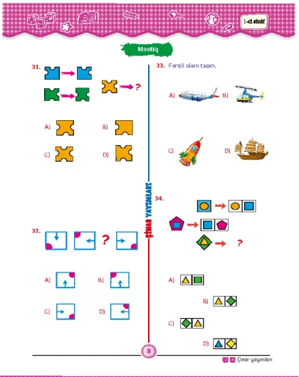 1-ci sinif Mənim Sınaq İmtahanım