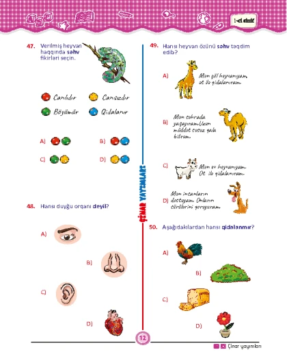 1-ci sinif Mənim Sınaq İmtahanım