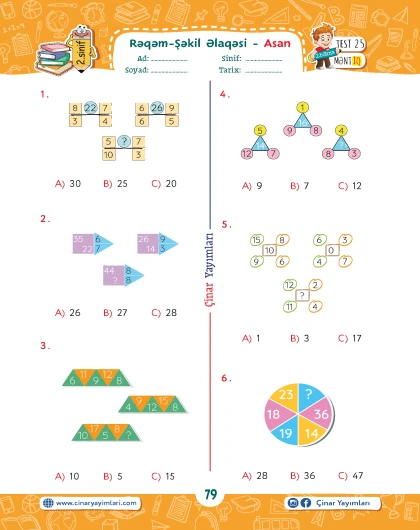 2-ci sinif Beyin Gimnatikası Rəqəmli Məntiq