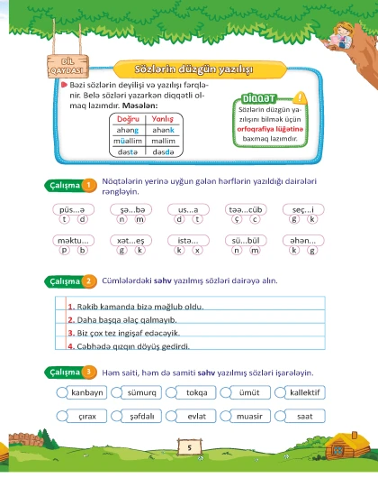 3-cü sinif Mənim Ana Dili Kitabım