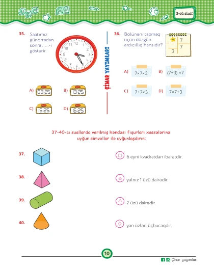 3-cü sinif Mənim Sınaq İmtahanım