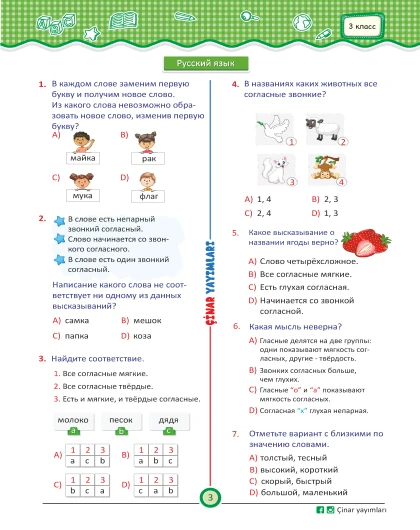 3 класс Мои Проверочные Тесты